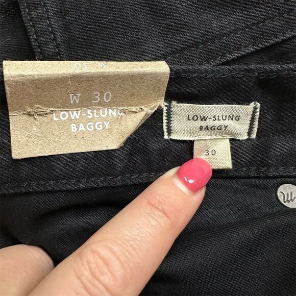 Madewell Charcoal Wide Leg Jeans - Picture 8 of 13